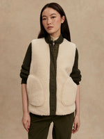 Audrea Reversible Gilet Sandshell/ Forest Night