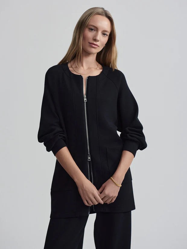 Augusta Zip-Through Sweat Black