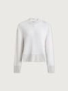 Philippe Crop Sweat Ivory Marl