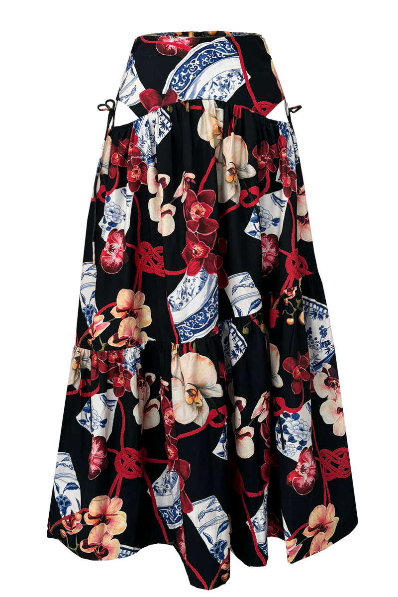 Evelyn Skirt Araki Orchid