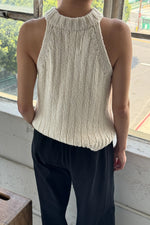 Claire Cotton Sweater Tank Ivory