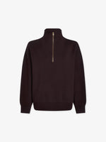 Hawley Half-Zip Sweat Coffee Bean