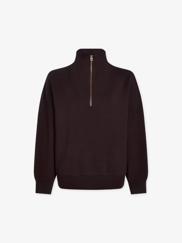 Hawley Half-Zip Sweat Coffee Bean