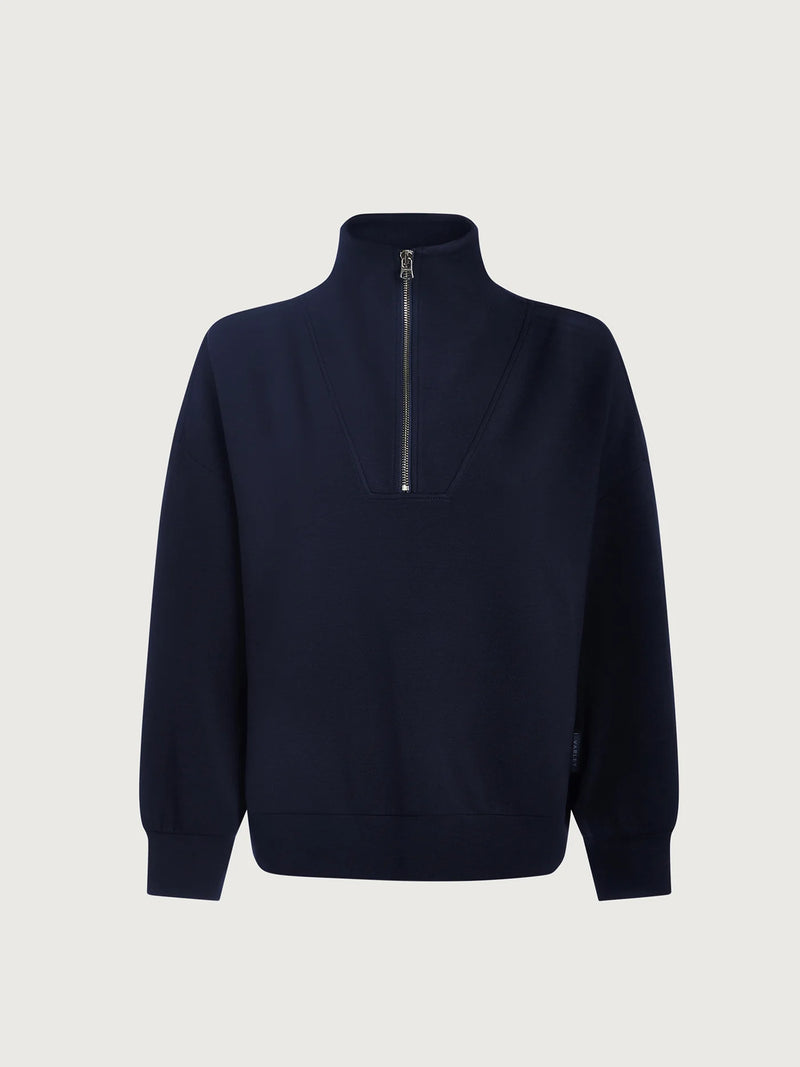 Hawley Half-Zip Sweat Navy
