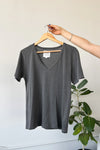 Organic Cotton La Vie Tee Vintage Black