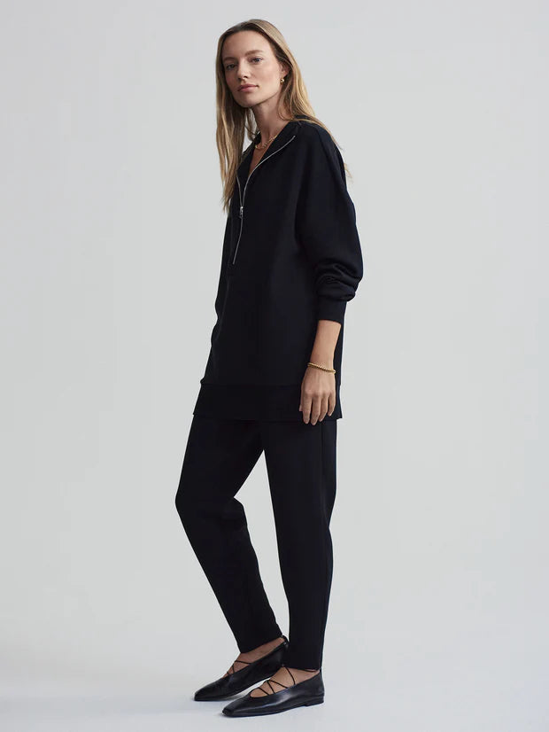 Masie Longline Sweat Black