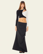 Orion Ruched Midi Skirt