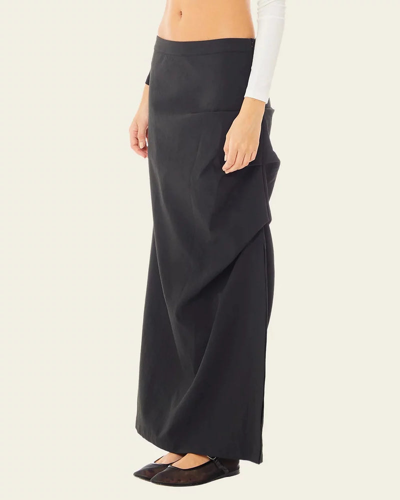 Orion Ruched Midi Skirt