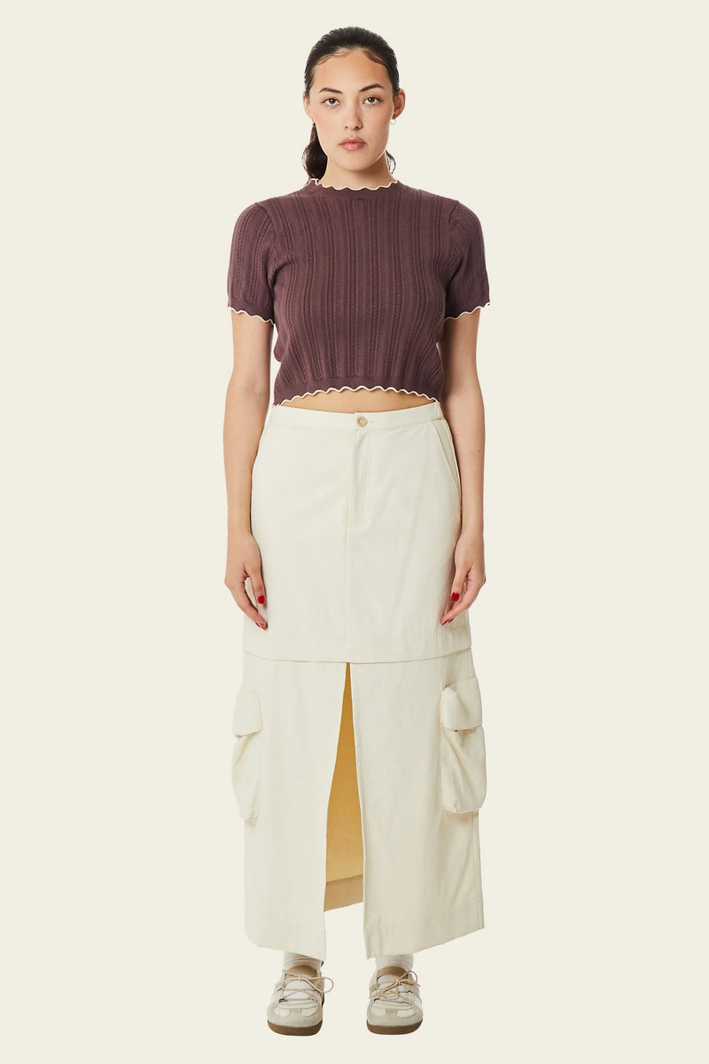 Owen Cargo Midi Skirt Cloud