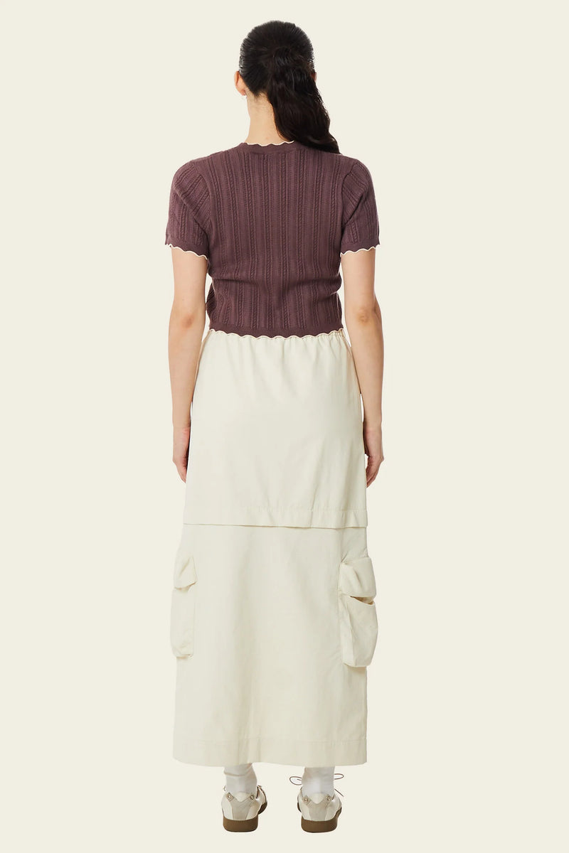 Owen Cargo Midi Skirt Cloud