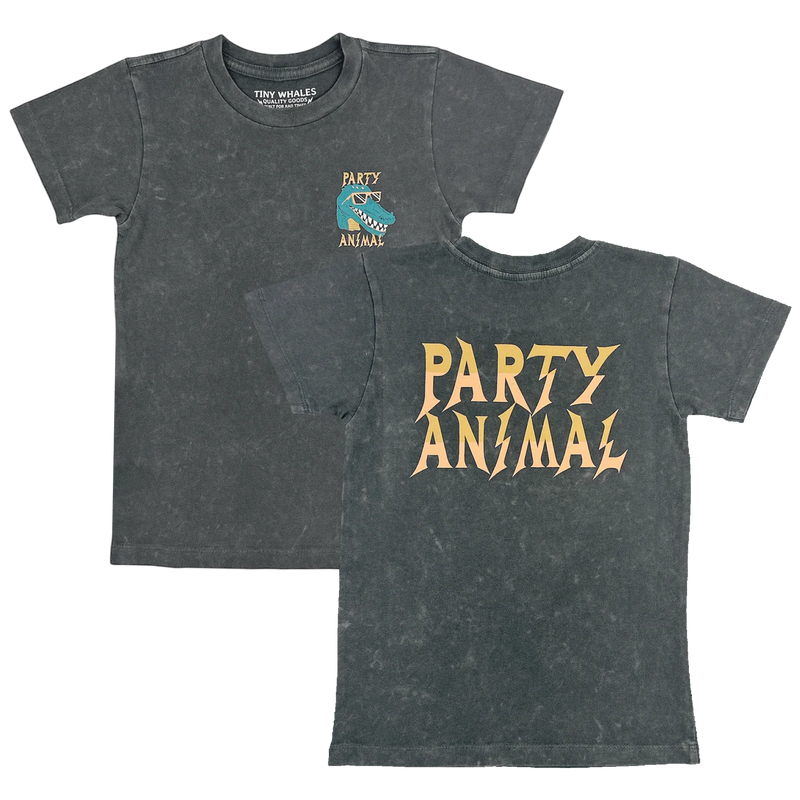 Party Animal Tee Mineral Black