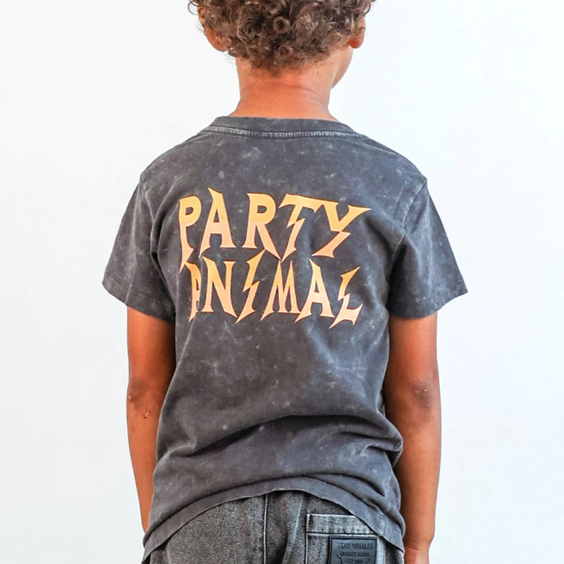 Party Animal Tee Mineral Black