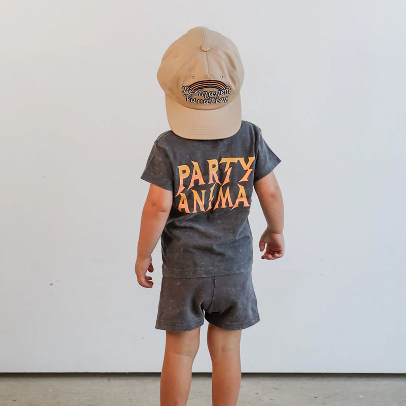 Party Animal Tee Mineral Black