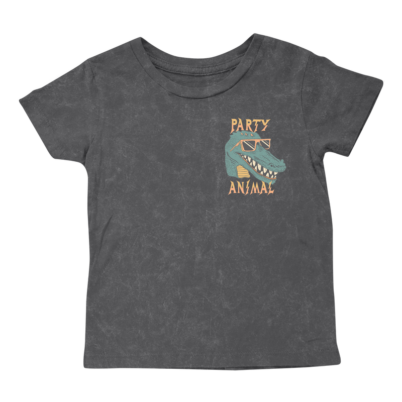 Party Animal Tee Mineral Black