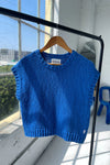 Pierre Cotton Sweater Top Blue