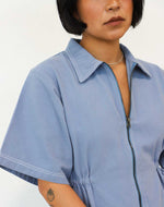 Utility Dress Pebble Blue