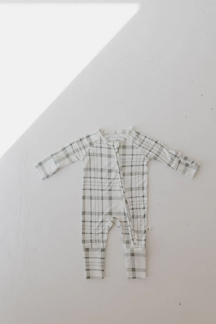 Bamboo Zip Pajamas Picnic Plaid