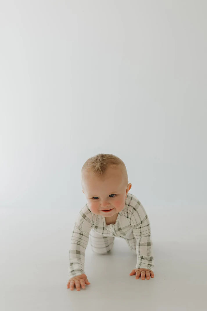 Bamboo Zip Pajamas Picnic Plaid
