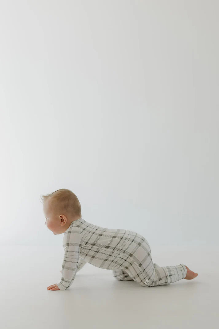 Bamboo Zip Pajamas Picnic Plaid