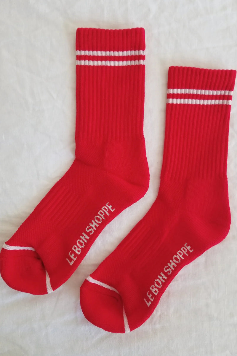 Boyfriend Socks Red