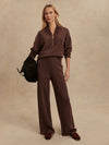 Sally Half-Zip Sweat Coffee Bean
