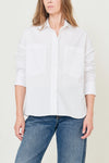Molly White Cotton Poplin Shirt