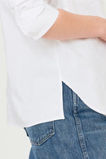Molly White Cotton Poplin Shirt
