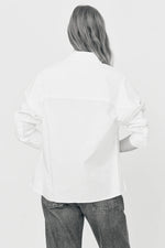 Molly White Cotton Poplin Shirt