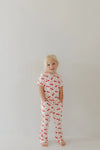 Toddler Short Sleeve Bamboo Lounge Set Cherry Orchard