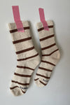 Boyfriend Socks Flax Stripe