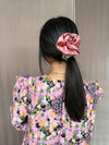 Rosette Scrunchie Tea Rose