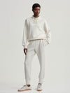 Oakdale Sweat Ivory Marl Fleck