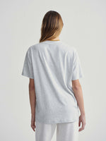 Leighton Boyfriend Tee Light Grey Marl