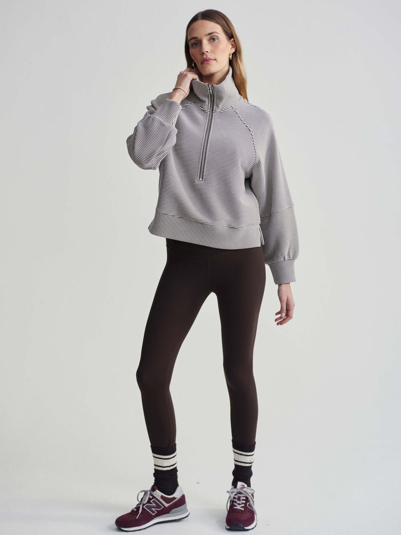 Milano Half Zip Sweat 2.0 Coco Berry/Egret