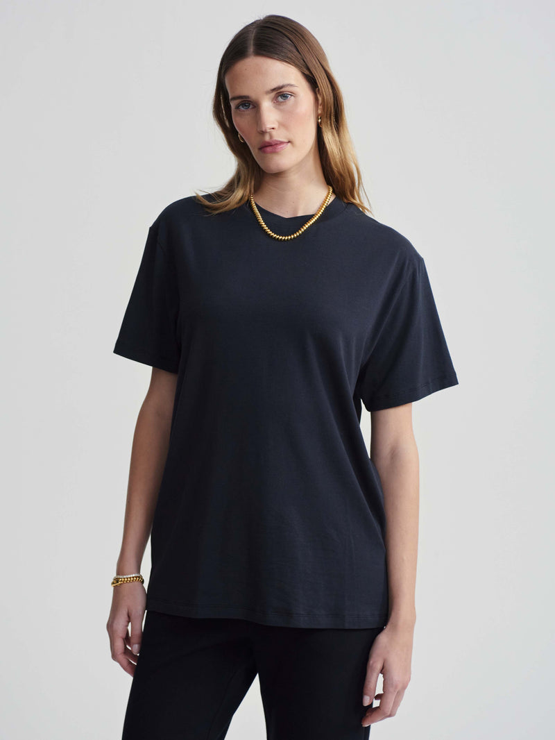 Leighton Boyfriend Tee Black