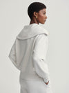 Catherine Half Zip Sweat Ivory Marl