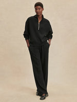 The Wide Leg Pant 30" Black