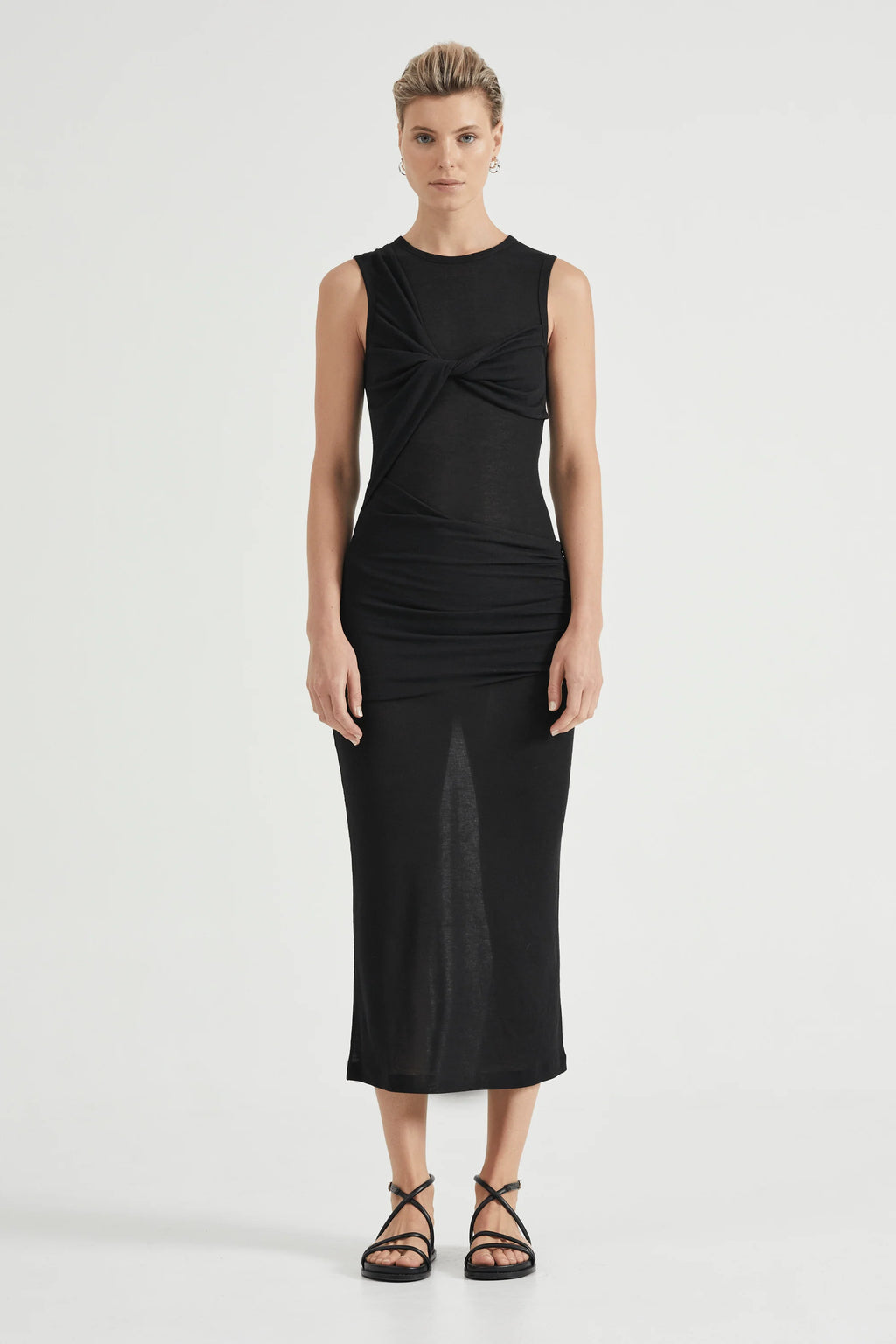 Wind Through Tank Dress Black