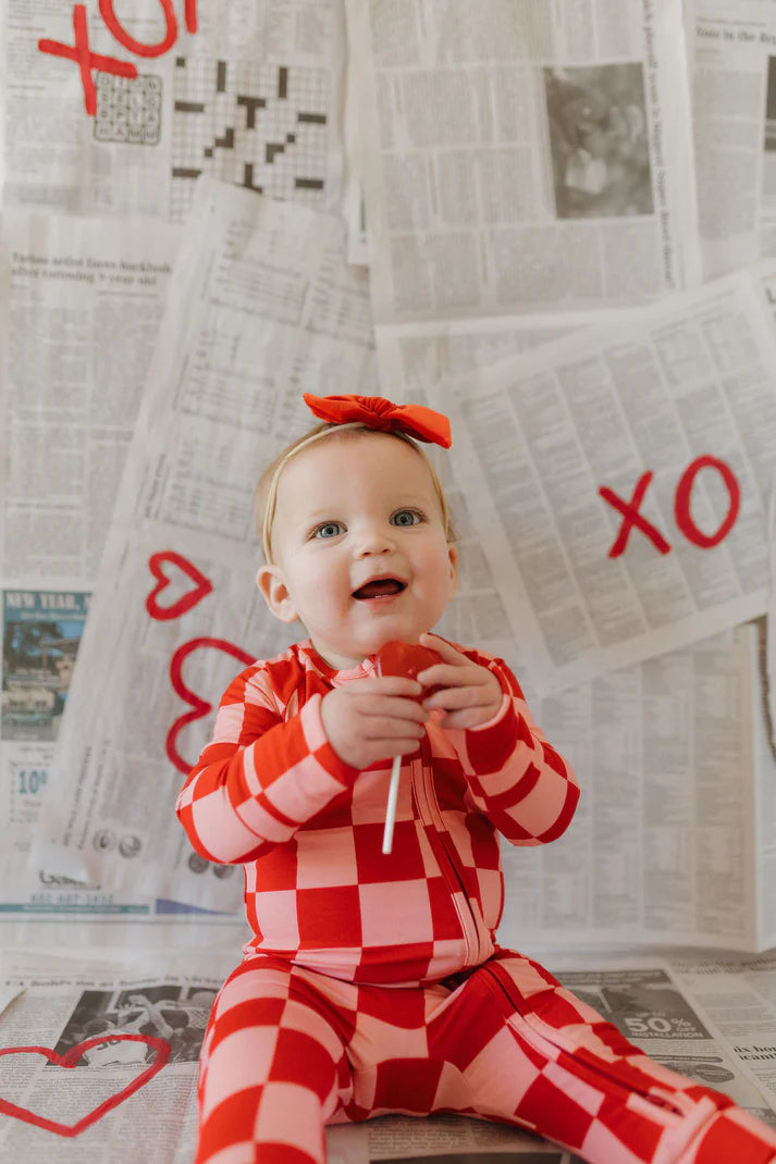 Bamboo Zip Pajamas XOXO