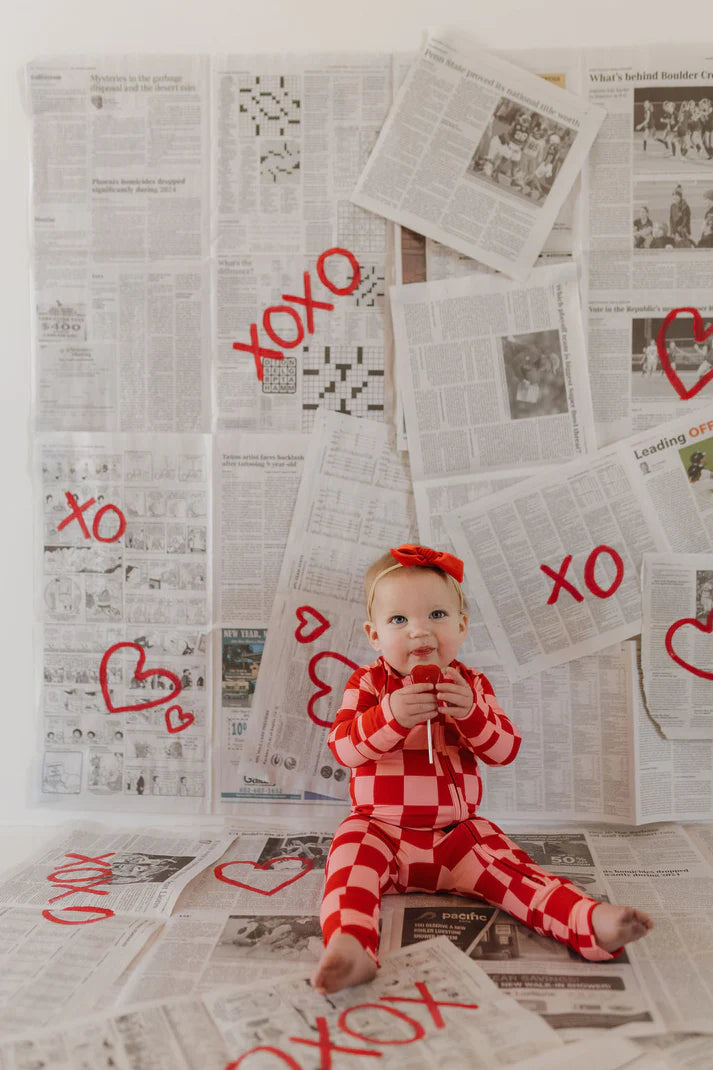 Bamboo Zip Pajamas XOXO