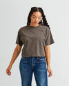 Relaxed SS Crop Bitter Brown