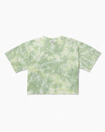 Relaxed Crop SS Tee Green Storm
