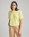 Relaxed Crop Tee Pale Green
