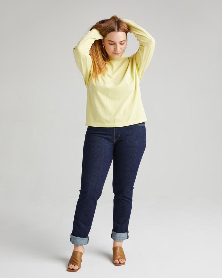 Long Sleeve Relaxed Pullover Pale Green