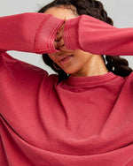 Long Sleeve Pullover Red Velvet