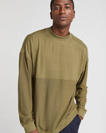Men's cozy Long Sleeve Sweater Olive Army