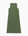 Vintage Rib Column Dress Olive Army