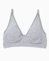 High Cut Bralette Light Heather Grey