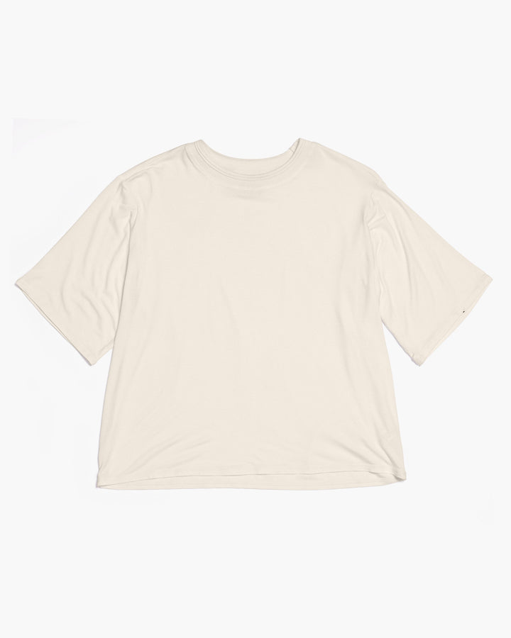 Women's Recycled Jersey Elbow Sleeve Tee Bone