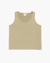 Women's Recycled Jersey Scoop Neck Tank Green Fatigues